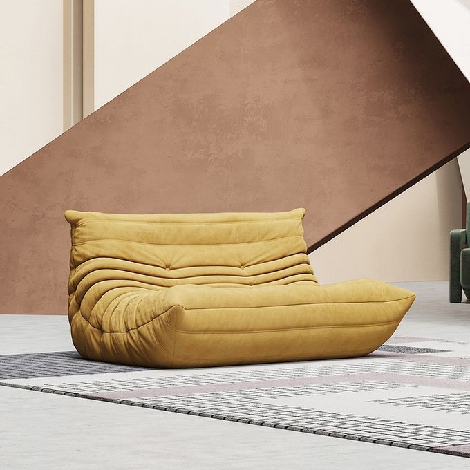 High End Hotel Lobby Lounge Fabric Relaxing Lazy Togo Unit Sofa Set 0