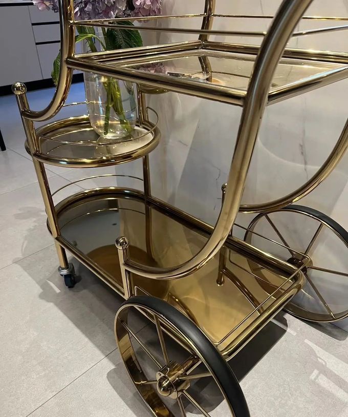 Five-star Hotel Restaurant Food Trolley Wine Trolley Mobile Trolley 3