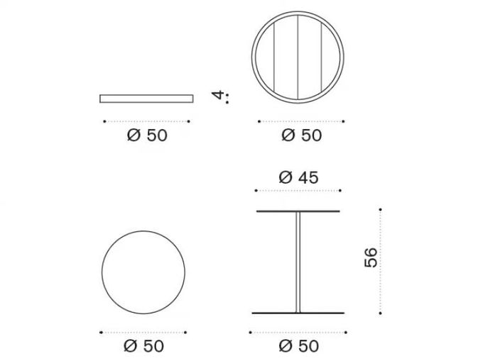 Plywood Small Side Coffee End Table Wooden Top Steel Base Tables For Lounge 6