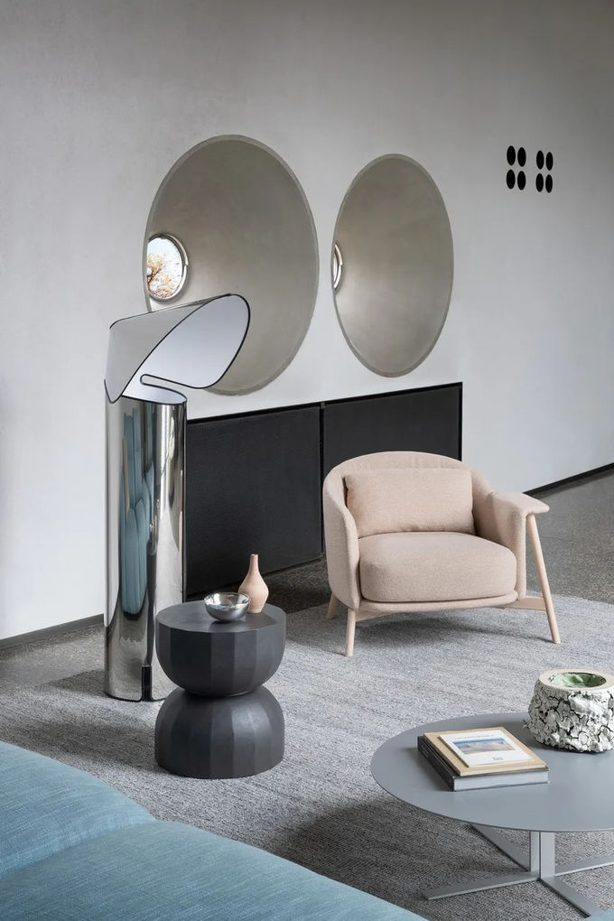 Creative Wooden Occasional Side Table Modern Hotel Accent Low Tables 4