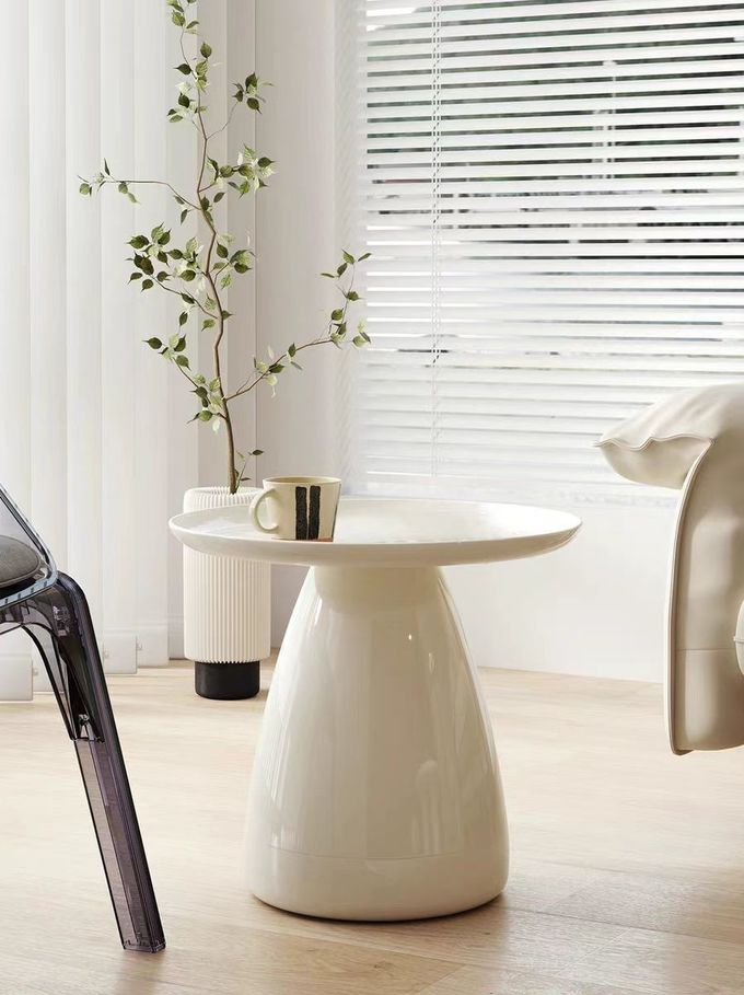 Modern Sofa Side Table Art Colour Fiberglass Bedside Chairside Table 5