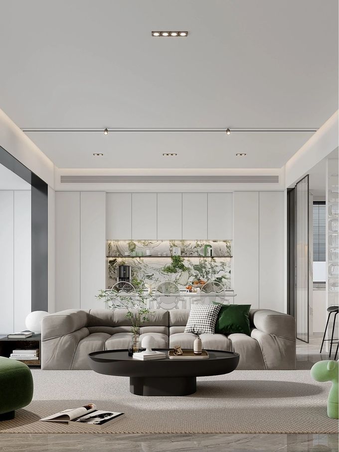 Black Fiberglass Oval Coffee Table Creative Premium Feeling Shaped High Durability 5