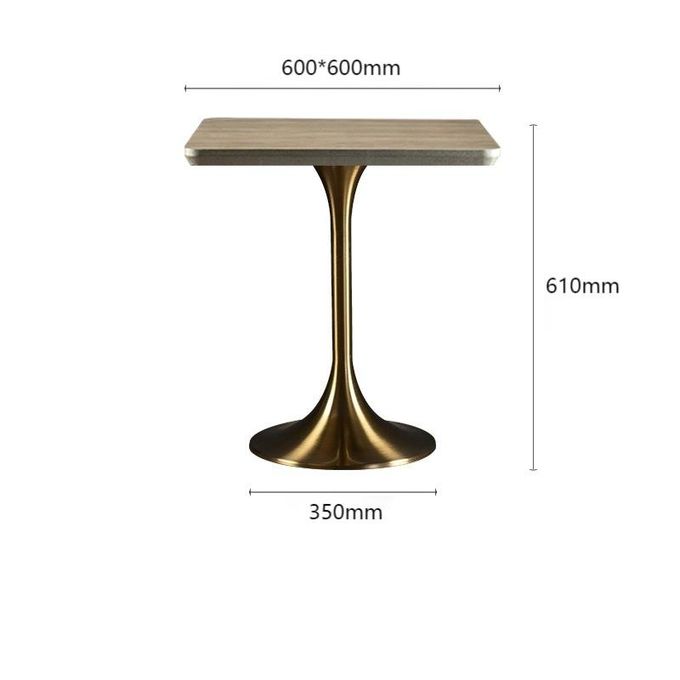 Luxury Gold Hotel Coffee Table Standing Side Table Restaurant Living Room Party 6