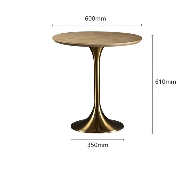 Luxury Gold Hotel Coffee Table Standing Side Table Restaurant Living Room Party 7