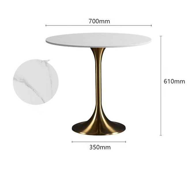 Luxury Gold Hotel Coffee Table Standing Side Table Restaurant Living Room Party 3