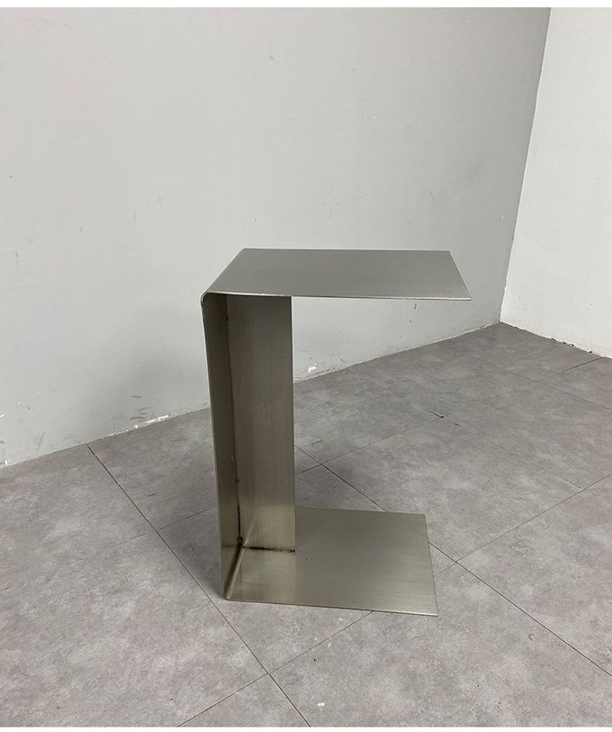 Stainless Steel C Type Couch Side Table Card Table Removable Desk Side Table 6