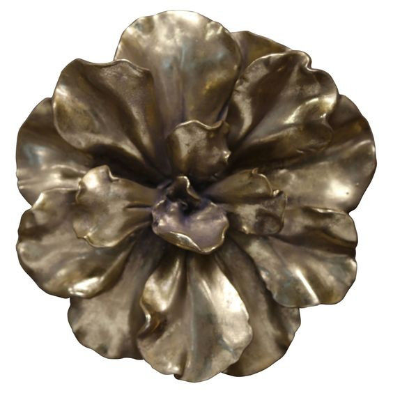 Metal Wall Flower Large And Bold Luxury Flower Wall Art Piece For Hotel Interior 4