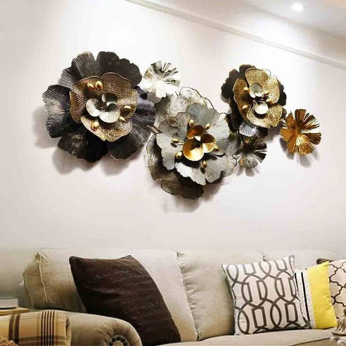 Metal Wall Flower Large And Bold Luxury Flower Wall Art Piece For Hotel Interior 6