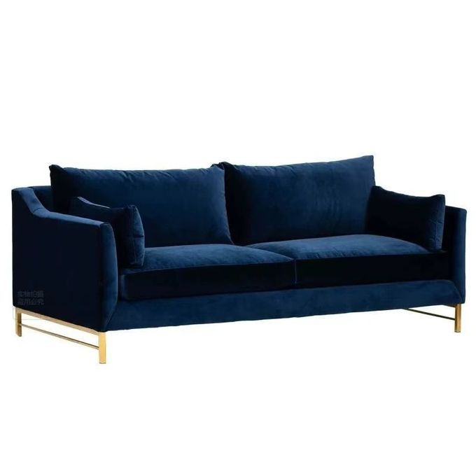 Luxury Hotel Home Wedding Lobby Velvet Leather Modern Sectional Sofa 2