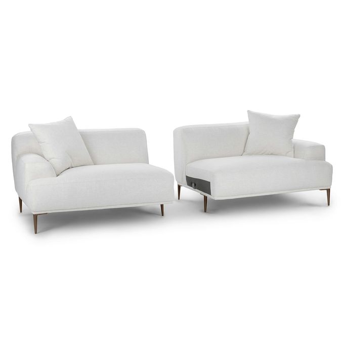 5 Star Hotel Luxury Modular Linen Fabric White Sectional Sofa For Room 4
