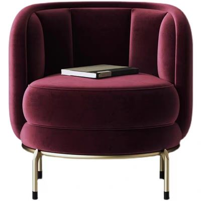 Good price Velvet Hotel Bedroom Furniture Luxury Fuchsia Solo Dining Chair online