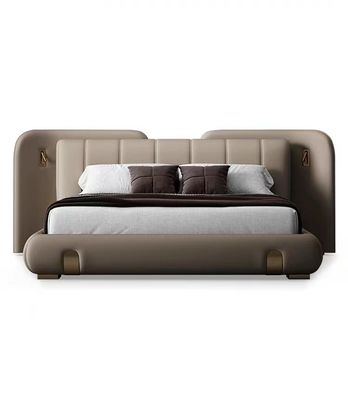 Good price Custom Leather Luxury Bed Master 1.8 OAK PINE Bedroom King Bed online
