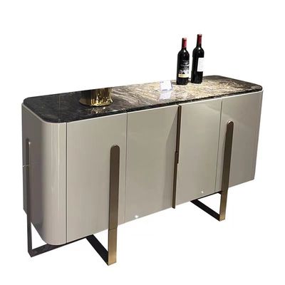 Good price Marble Face Luxury Sideboard Cabinets With Drinks Fridge online