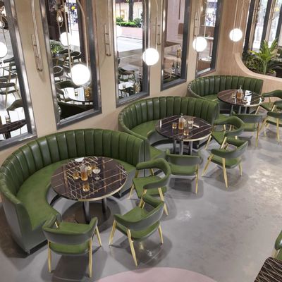 Good price Modern Hotel Restaurant Furniture Set Booth Round Circle Restaurant Tables online