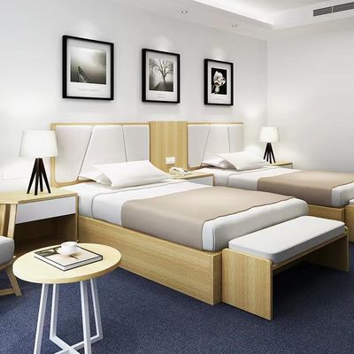 Good price Custom Commercial Upholstered Storage Bed Solid Wood For Hotel Villa Home online