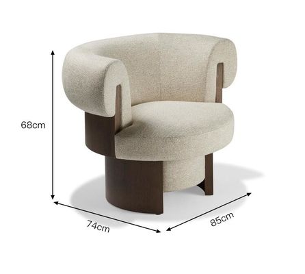 Good price Apartment Solid Wood Sofa Living Room Creative Single Fabric Leisure Chair online