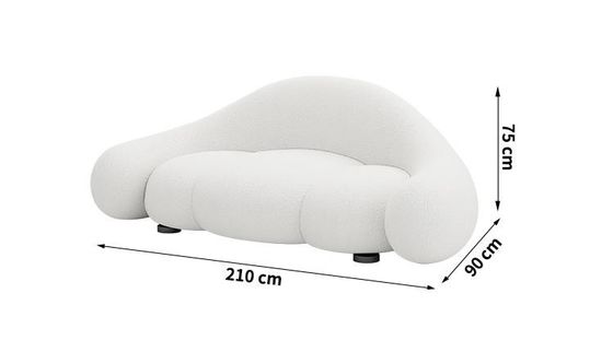 Good price Creative Curved Living Room Sofa Luxury Modern Reception Guest Sofa online