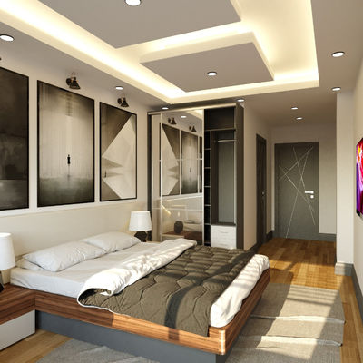 Quality 5 Star Hotel Bedroom Furniture Space Optimization Interior Room Decoration factory