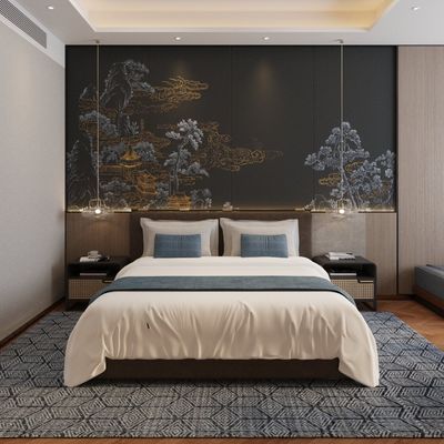 Quality Stain Resistant Hotel King Guest Room Furniture Custom Fully Furnished factory