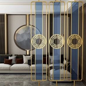 Good price Hotel Decoration Modern Minimalist Indoor Decoration Stainless Steel Screen online